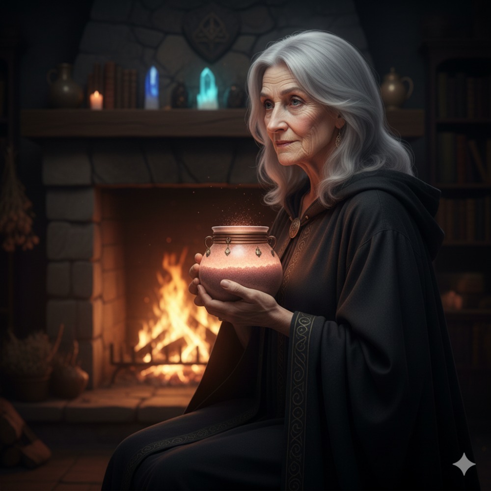 女巫手作☪21●魔法玫瑰鹽罐組 黑鹽 白玫瑰鹽 海鹽  淨化 防禦 許願 能量 魔法陣 鹽巴-細節圖2