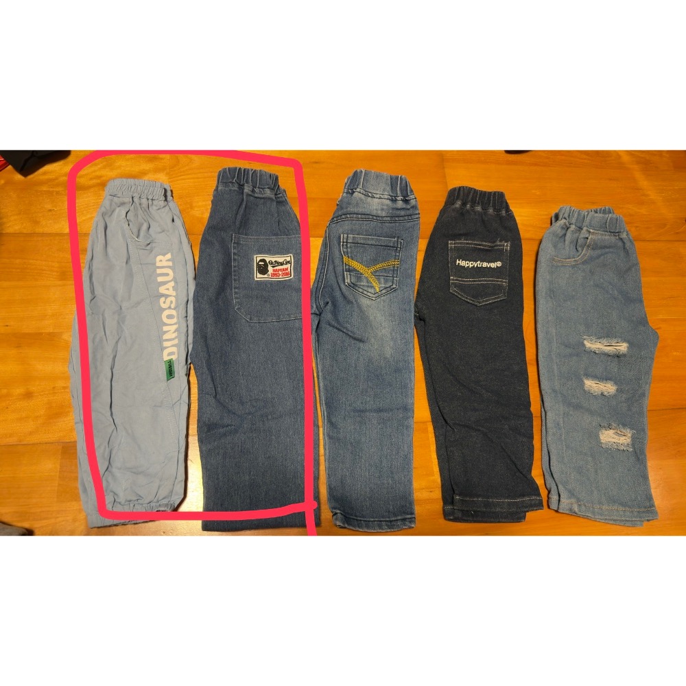 @沐沐媽/台中逢甲/1歲半  一件套裝70 八件長褲 70*8=560 三件短褲 60*3=180  總共810-細節圖2