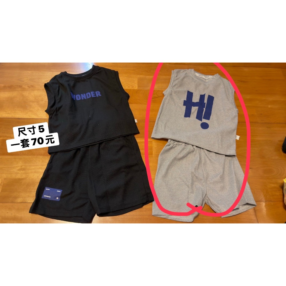 @沐沐媽/台中逢甲/1歲半  一件套裝70 八件長褲 70*8=560 三件短褲 60*3=180  總共810-細節圖5