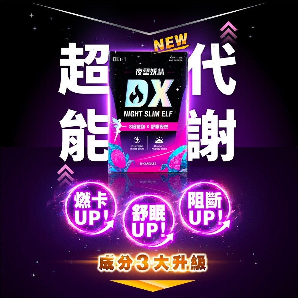 CHOYeR 曲易夜塑妖精DX (30粒/盒)(李燕推薦.夜飆代謝)-細節圖2