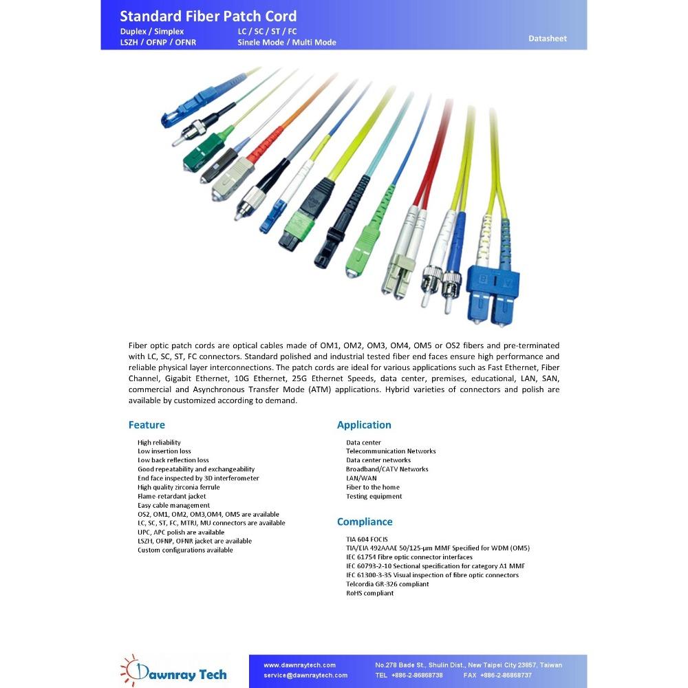 DLL-L2-SMF-20M 單模雙芯光纖跳線 OS2 Duplex LC/UPC 9/125μm 2mm 20 公尺-細節圖6