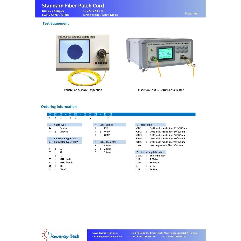 DLL-L2-OM3-20M 多模雙芯光纖跳線 OM3 Duplex LC/UPC 50/125μm 2mm 20 公尺-細節圖9