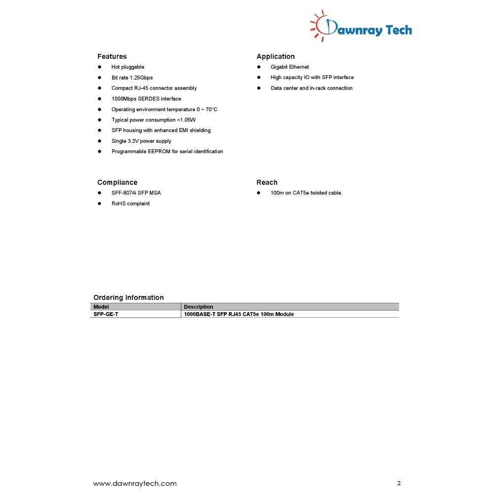 【曙曜】Advantech 研華 SFP-GTX/RJ45-AE 相容 銅纜模組 光轉電 RJ45模組 1G 熱插拔-細節圖5