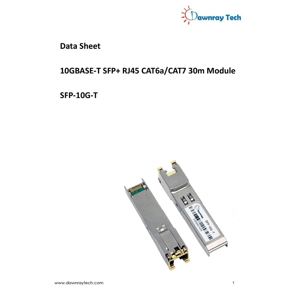 【曙曜】Alcatel-Lucent 阿爾卡特朗訊 SFP-10G-T 相容 銅纜模組 光轉電 RJ45模組 10G-細節圖4