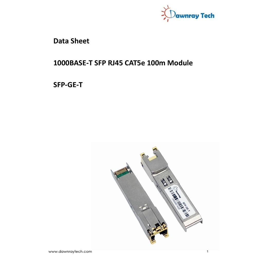 【曙曜】Cisco Meraki MA-SFP-1GB-TX 相容 銅纜模組 光轉電 RJ45模組 mini-GBIC-細節圖4