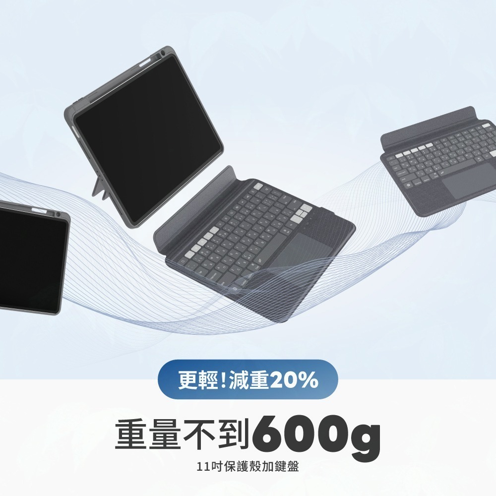 eip Magnetix 2代 防摔磁吸可拆式 藍牙無線鍵盤保護殼 iPad10/11/ Air4/5/6/7th-細節圖9