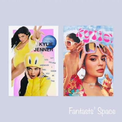 F•L🚀(現貨x1)一組2張 Kylie Jenner A4 小海報 裝飾個人空間好物 Travis Scott
