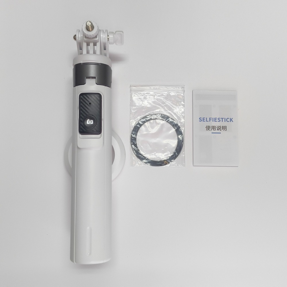 『二手自拍桿』磁吸自拍桿 落地腳架 有熱靴、1/4轉接頭-細節圖2