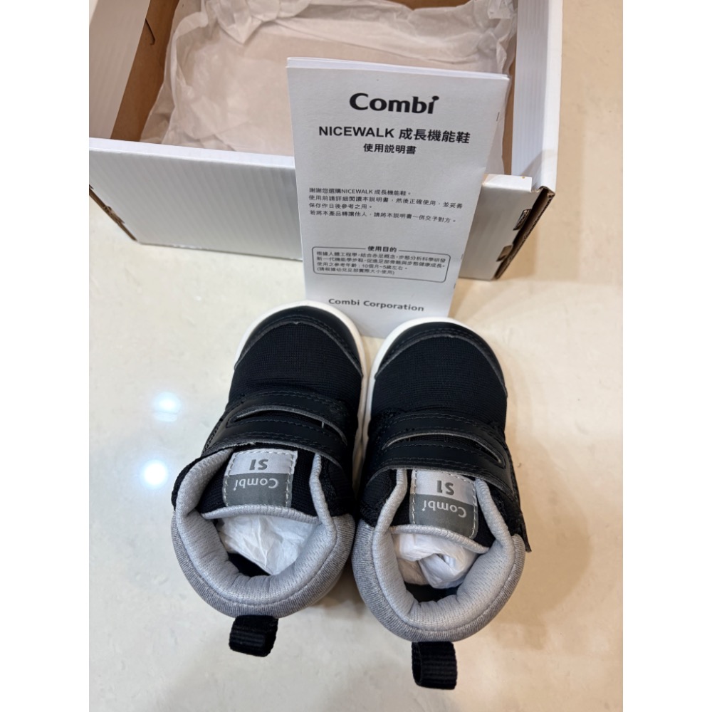 Combi成長機能鞋（黑）尺寸12.5-細節圖2