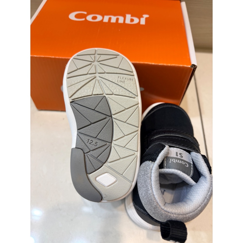 Combi成長機能鞋（黑）尺寸12.5-細節圖3
