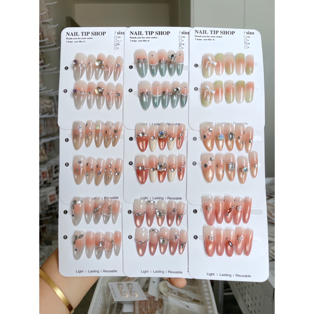 手工穿戴甲｜CP值爆表｜多款百搭爆啊款任選🔥｜甜甜價高質感｜平價高顏值｜來圖也能定制💕-細節圖2