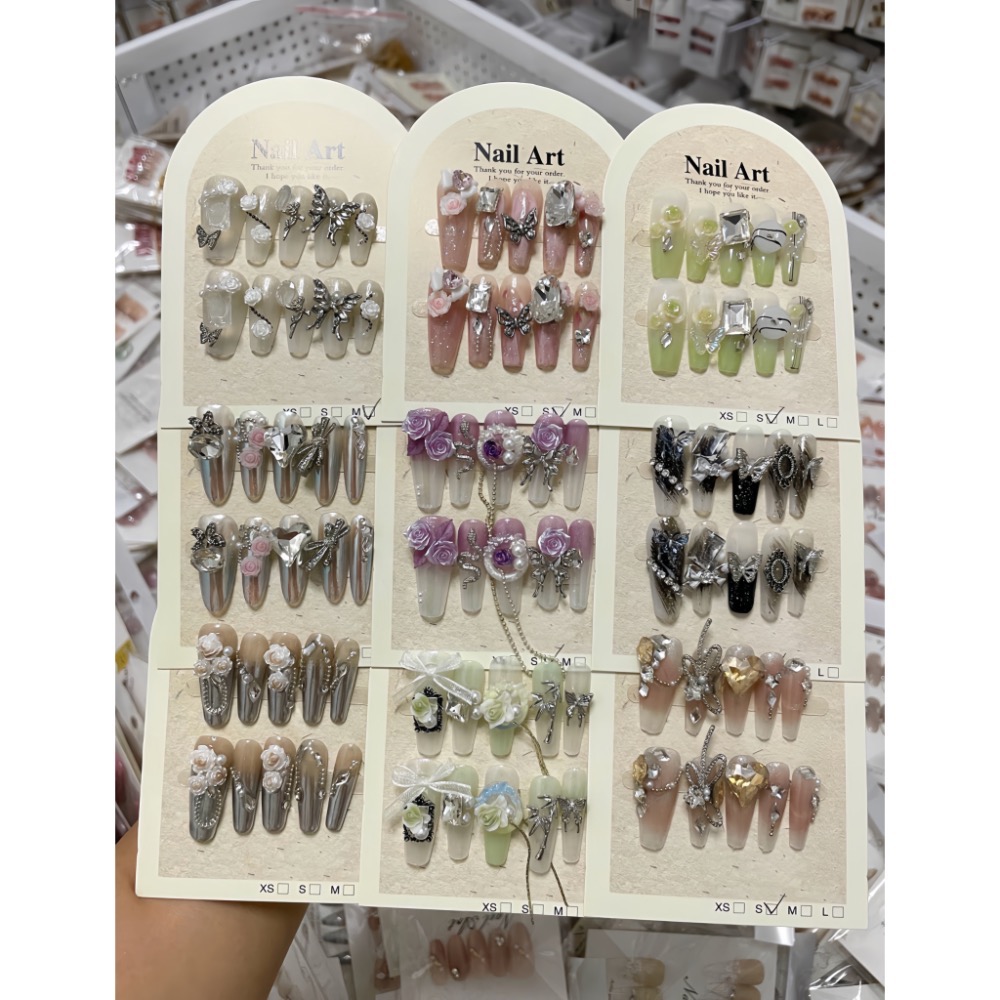 手工穿戴甲｜CP值爆表｜多款百搭爆啊款任選🔥｜甜甜價高質感｜平價高顏值｜來圖也能定制💕-細節圖3