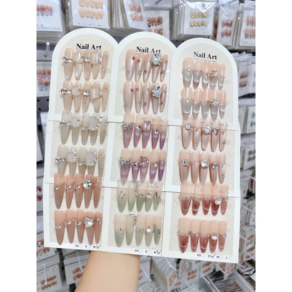 手工穿戴甲｜CP值爆表｜多款百搭爆啊款任選🔥｜甜甜價高質感｜平價高顏值｜來圖也能定制💕-細節圖4