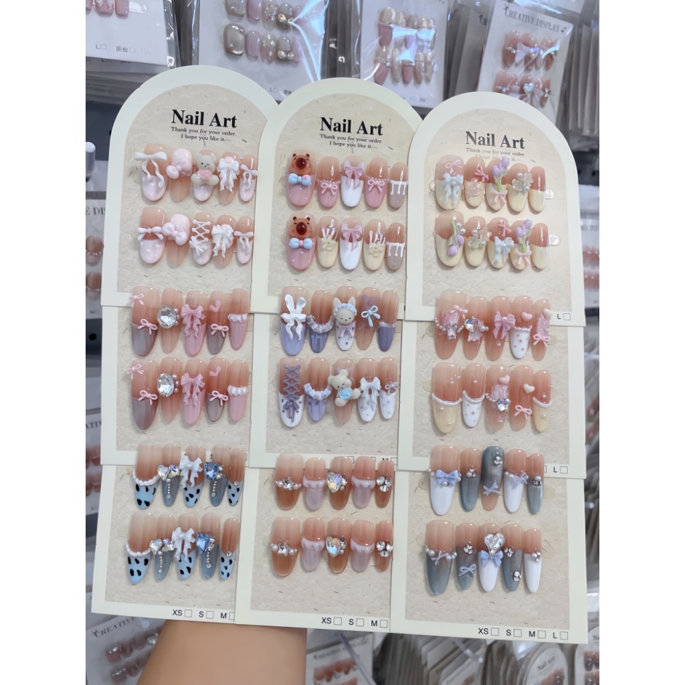 手工穿戴甲｜CP值爆表｜多款百搭爆啊款任選🔥｜甜甜價高質感｜平價高顏值｜來圖也能定制💕-細節圖6