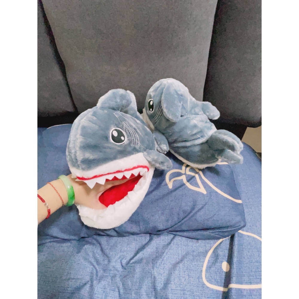 鯊魚拖鞋 居家室內拖 絨毛拖鞋 造型拖鞋 現貨-細節圖3