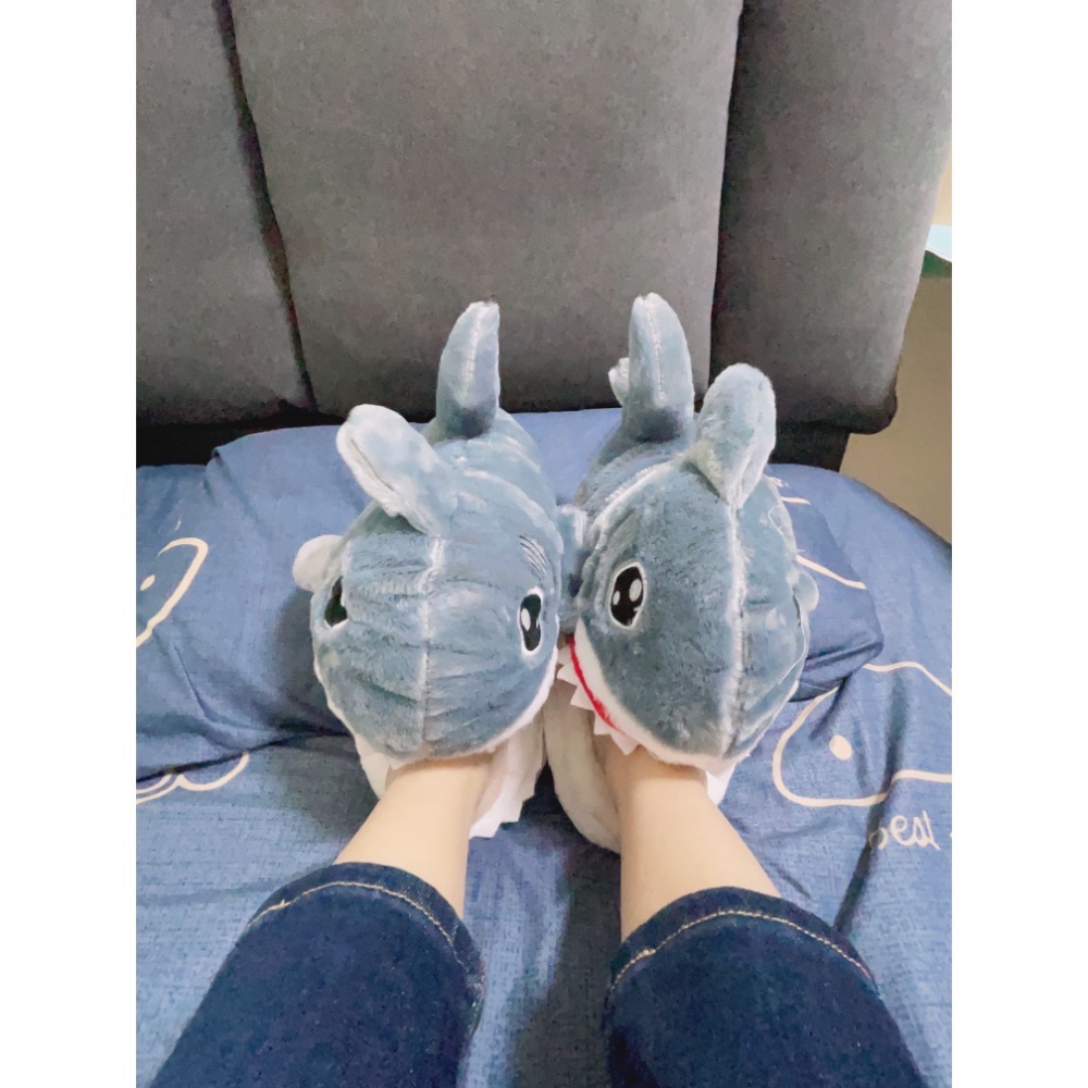 鯊魚拖鞋 居家室內拖 絨毛拖鞋 造型拖鞋 現貨-細節圖4