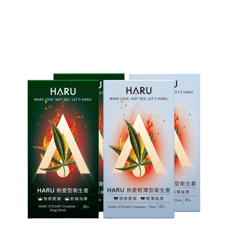 HARU｜大酥麻熱感輕薄(熱輕薄無套感)/大酥麻熱愛持久型(前端加厚更持久)4入/10入-細節圖2