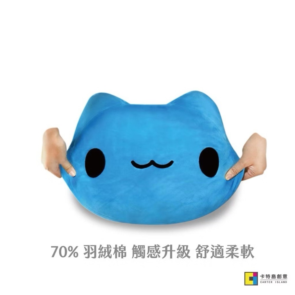 貓貓蟲咖波經典大臉造型羽絨抱枕/咖波抱枕/咖波大臉羽絨抱枕-細節圖3