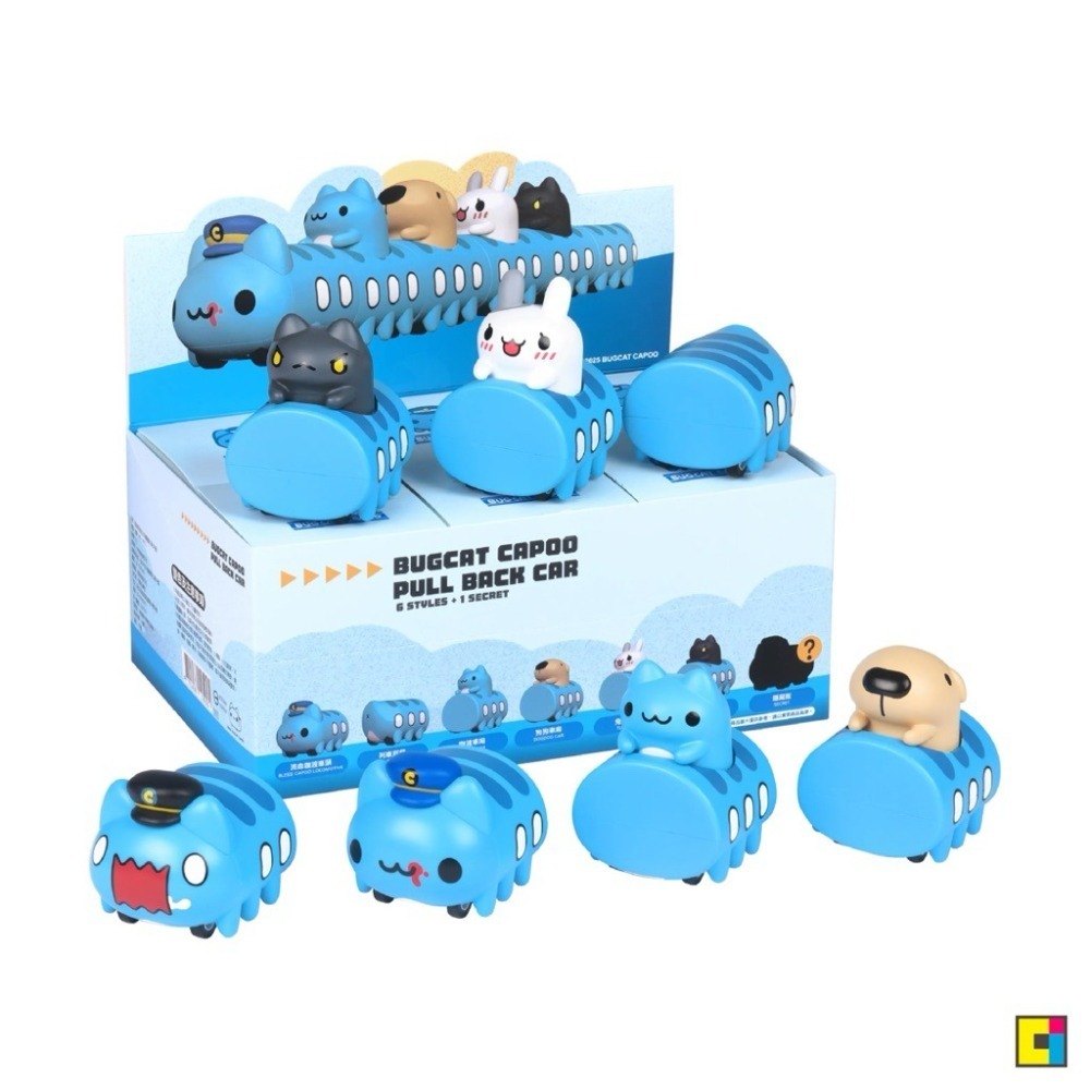 貓貓蟲咖波好朋友公仔磁鐵迴力車(5款+1款隱藏版共六款)/咖波磁鐵回力車/咖波回力車隱藏版車頭/咖波隱藏版車頭-細節圖2