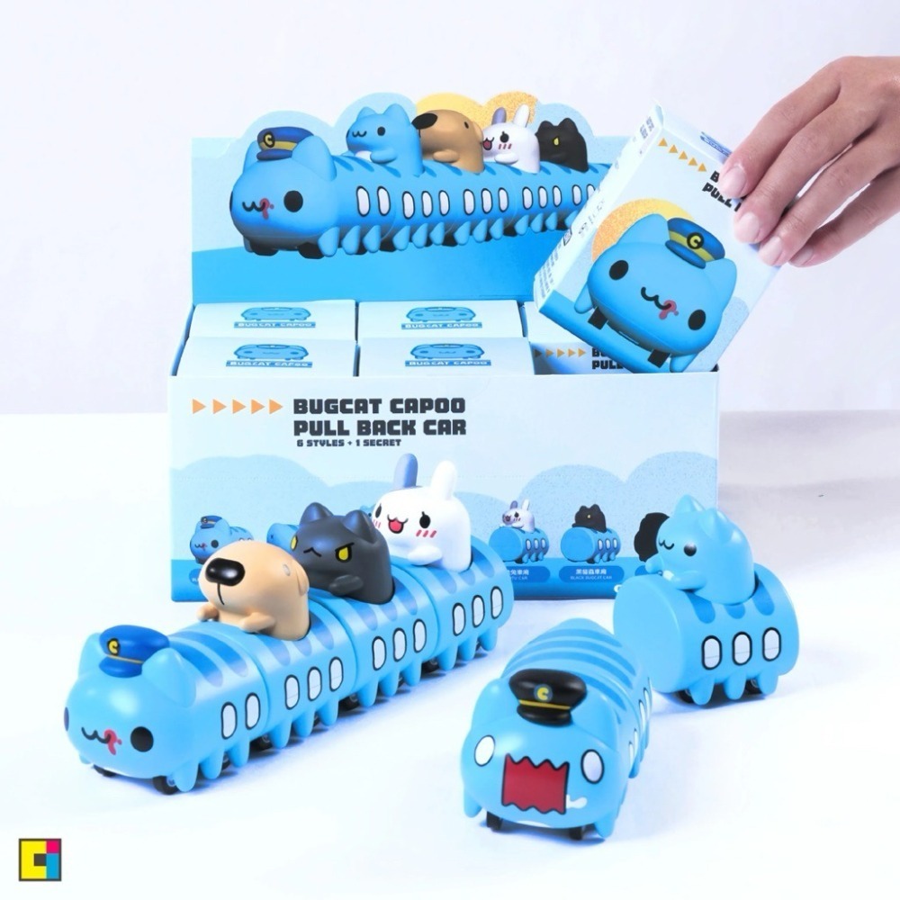 貓貓蟲咖波好朋友公仔磁鐵迴力車(5款+1款隱藏版共六款)/咖波磁鐵回力車/咖波回力車隱藏版車頭/咖波隱藏版車頭-細節圖3