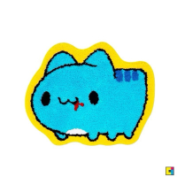 貓貓蟲咖波經典咖波植絨地墊/咖波地墊/咖波植絨地墊/咖波十週年地墊/咖波防風鏡地墊/咖波吸水地墊