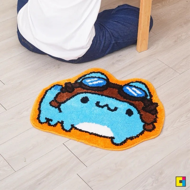 貓貓蟲咖波經典咖波植絨地墊/咖波地墊/咖波植絨地墊/咖波十週年地墊/咖波防風鏡地墊/咖波吸水地墊-細節圖3