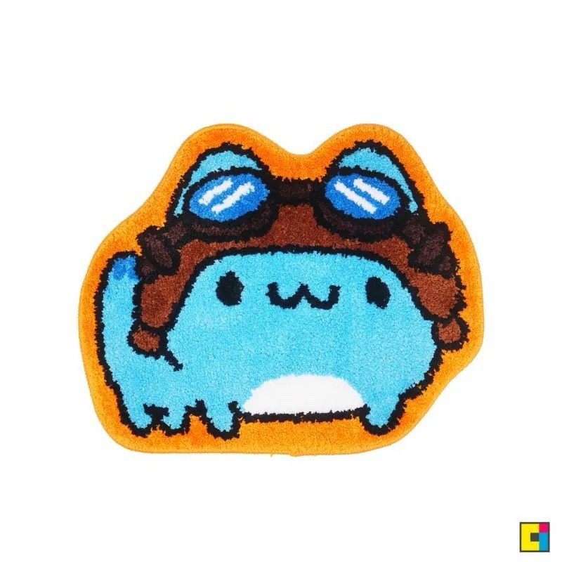 貓貓蟲咖波經典咖波植絨地墊/咖波地墊/咖波植絨地墊/咖波十週年地墊/咖波防風鏡地墊/咖波吸水地墊-細節圖4