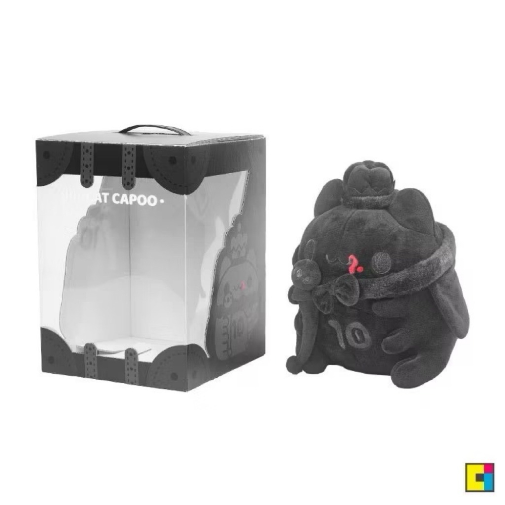 貓貓蟲咖波-貓蟲王咖波絨毛娃娃禮盒（黑）/黑色貓蟲王絨毛娃娃/咖波絨毛娃娃/咖波聖誕禮物-細節圖2