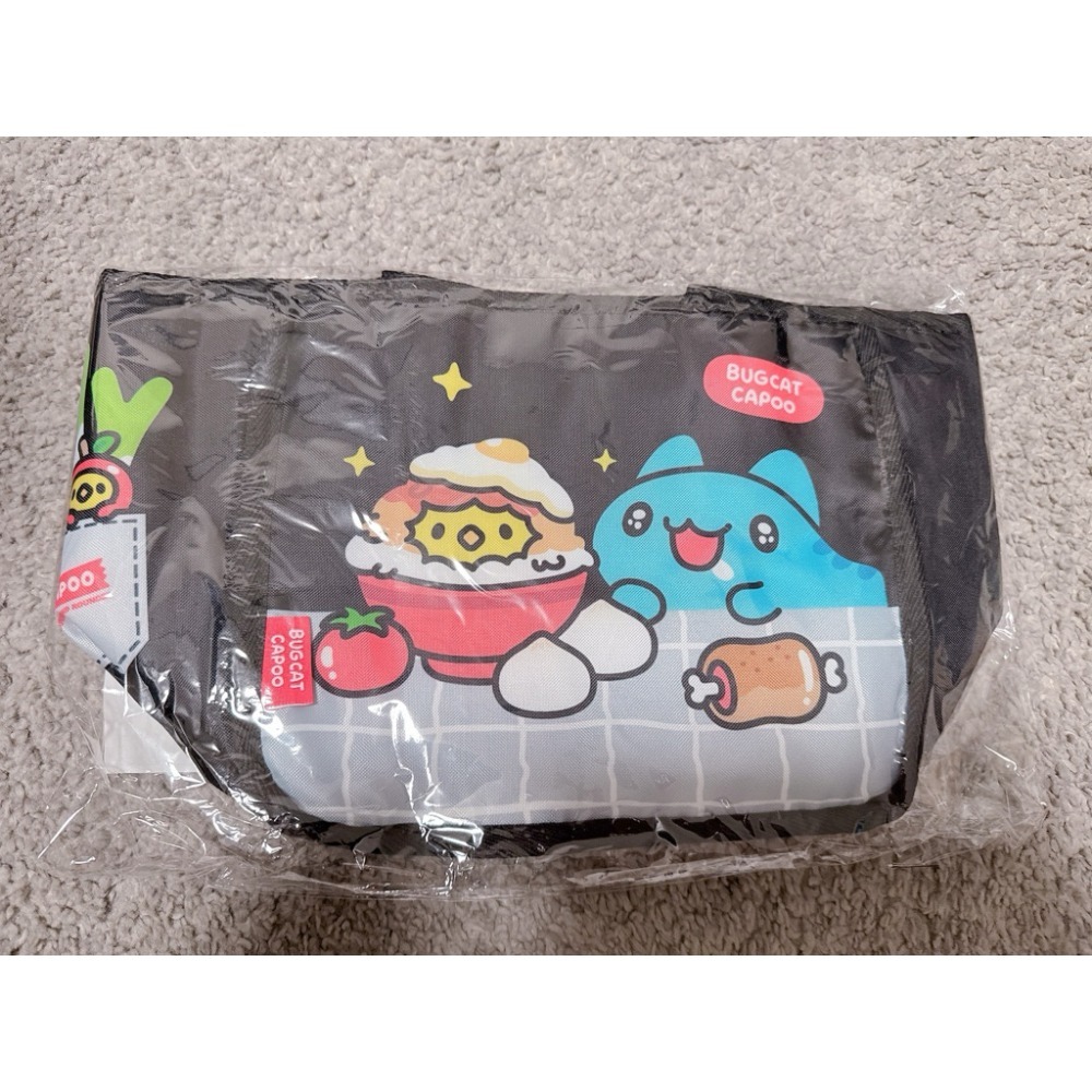 咖波雞滷飯加蛋保溫保冷袋（黑）/橘子咖波水果攤保溫保冷袋（藍）/咖波保冷袋/咖波保溫袋/咖波便當袋-規格圖6