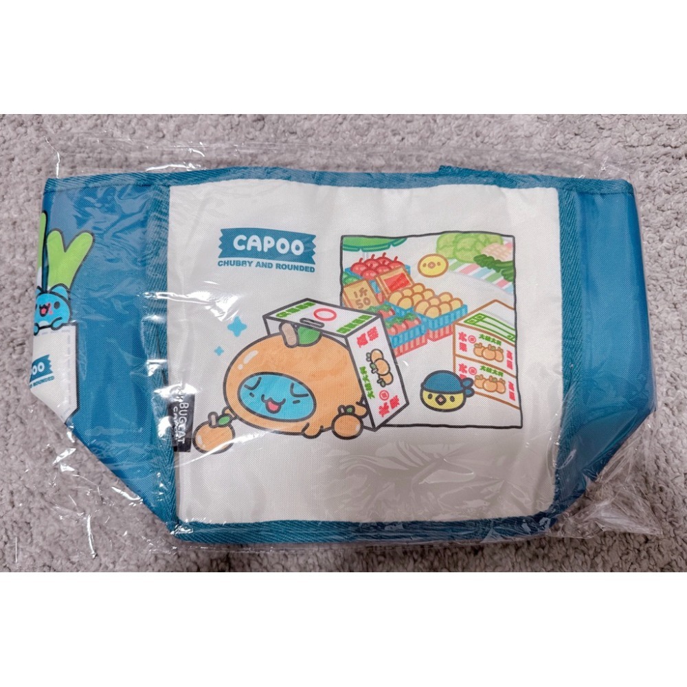 咖波雞滷飯加蛋保溫保冷袋（黑）/橘子咖波水果攤保溫保冷袋（藍）/咖波保冷袋/咖波保溫袋/咖波便當袋-規格圖6
