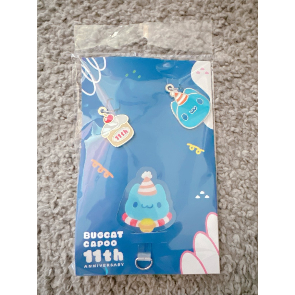貓貓蟲咖波生日手機夾片背帶組/咖波手機背夾組/咖波手機夾片吊飾組/咖波手機背夾掛繩組/咖波生日禮物-細節圖4