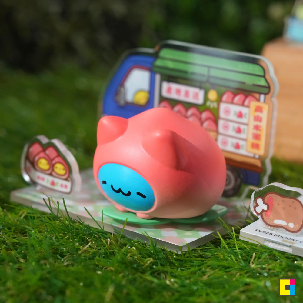 貓貓蟲咖波臺灣百味壓克力場景公仔(1款）/咖波盲盒/水蜜桃發財車/波波冰菓室/咖波請支援收銀/高級水果攤-細節圖4