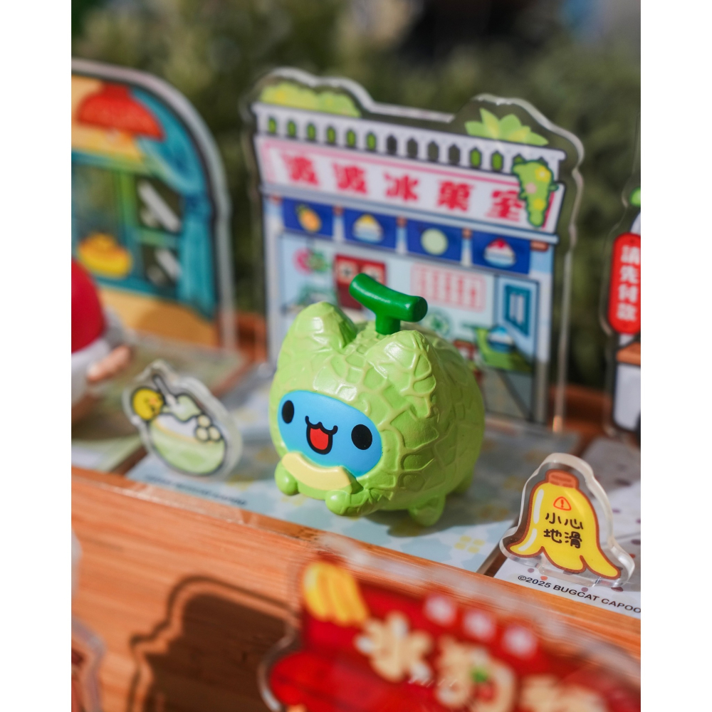 貓貓蟲咖波臺灣百味壓克力場景公仔(1款）/咖波盲盒/水蜜桃發財車/波波冰菓室/咖波請支援收銀/高級水果攤-細節圖5