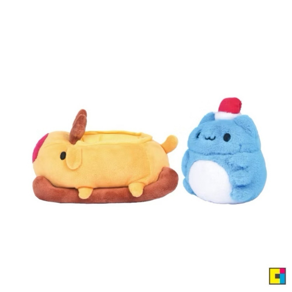 貓貓蟲咖波聖誕咖波&狗狗雪橇絨毛娃娃組合/咖波聖誕禮物/咖波狗狗雪橇絨毛娃娃組-細節圖3