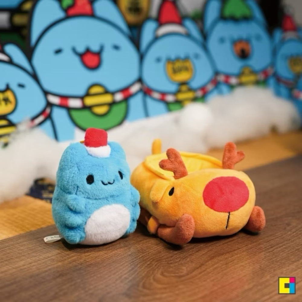 貓貓蟲咖波聖誕咖波&狗狗雪橇絨毛娃娃組合/咖波聖誕禮物/咖波狗狗雪橇絨毛娃娃組-細節圖5