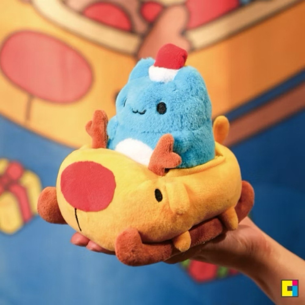 貓貓蟲咖波聖誕咖波&狗狗雪橇絨毛娃娃組合/咖波聖誕禮物/咖波狗狗雪橇絨毛娃娃組-細節圖6