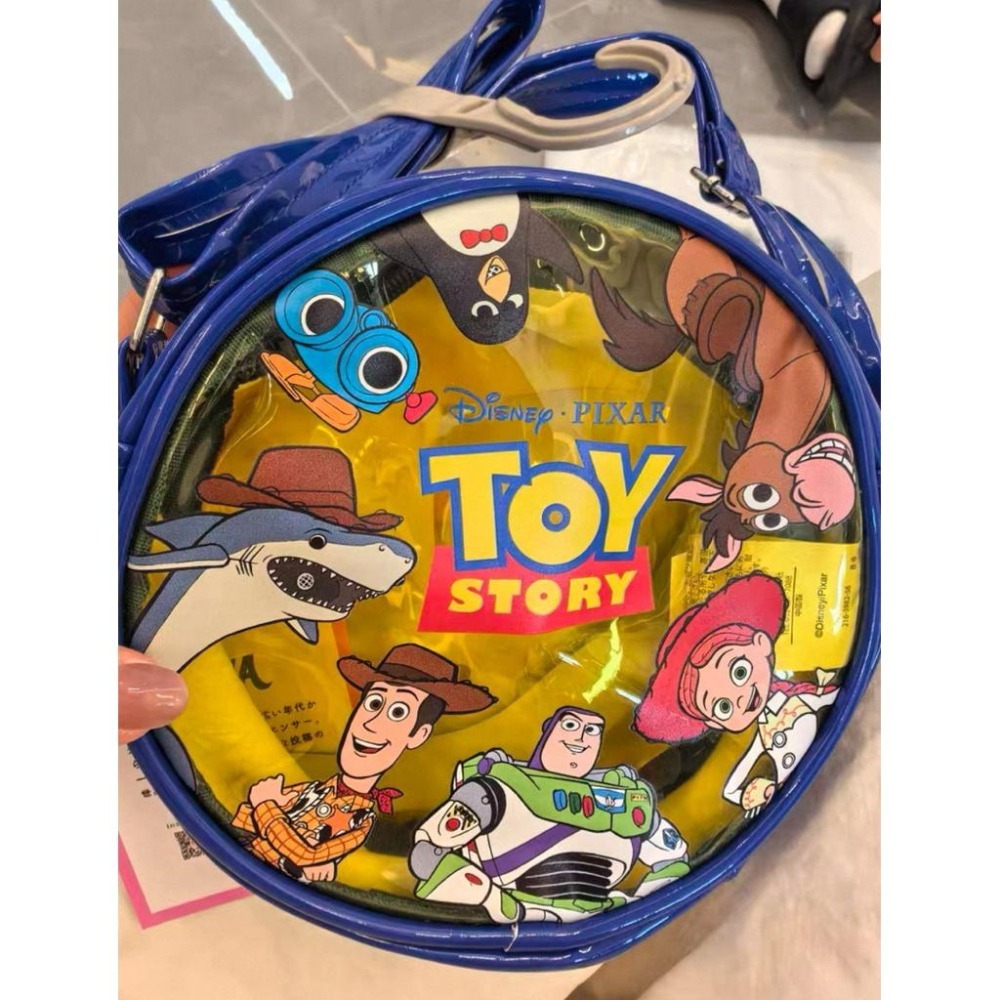 日本 皮克斯 玩具總動員 透明 斜背包-細節圖4