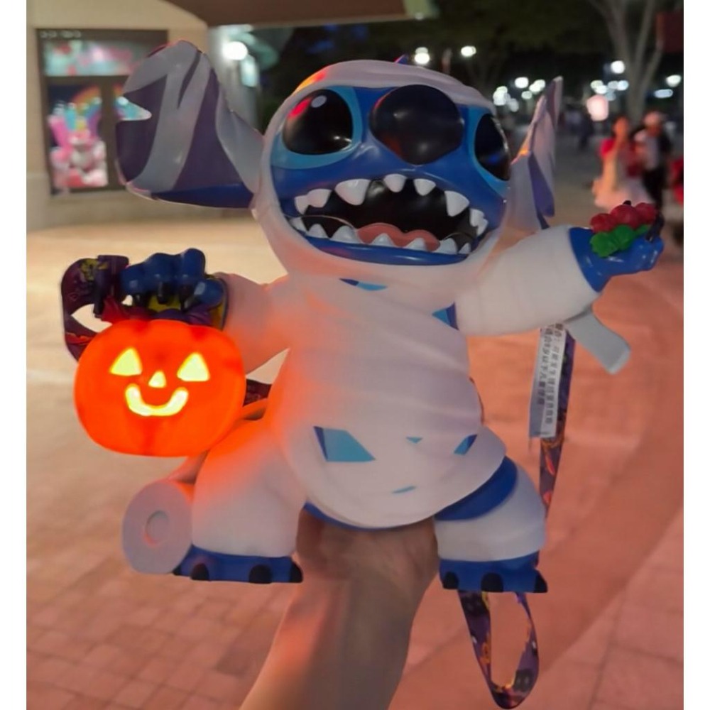 （出清 賠本賣 售完不補）上海迪士尼 萬聖節 🎃 🎃 史迪奇 爆米花 桶-細節圖6