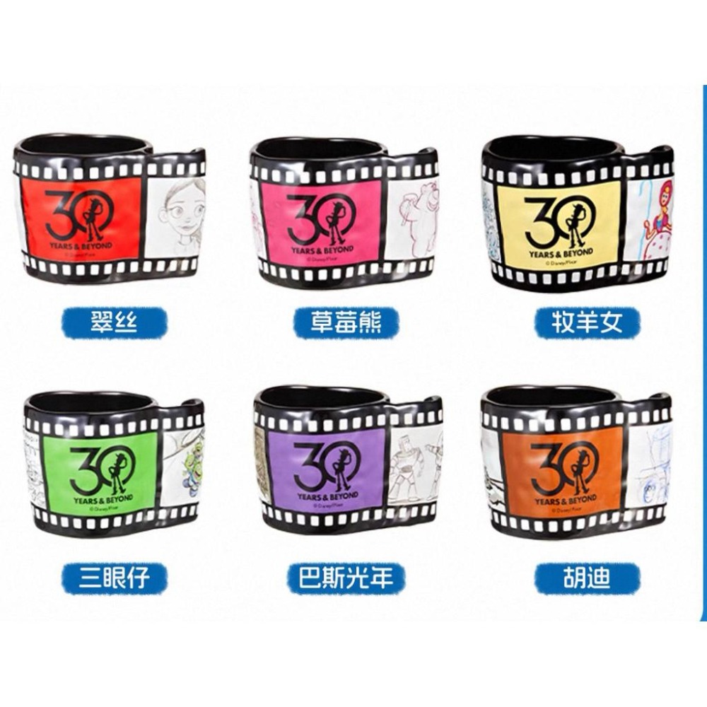 MINISO名創優品 迪士尼 玩具總動員30週年 底片 馬克杯 410ml 陶瓷杯-細節圖7