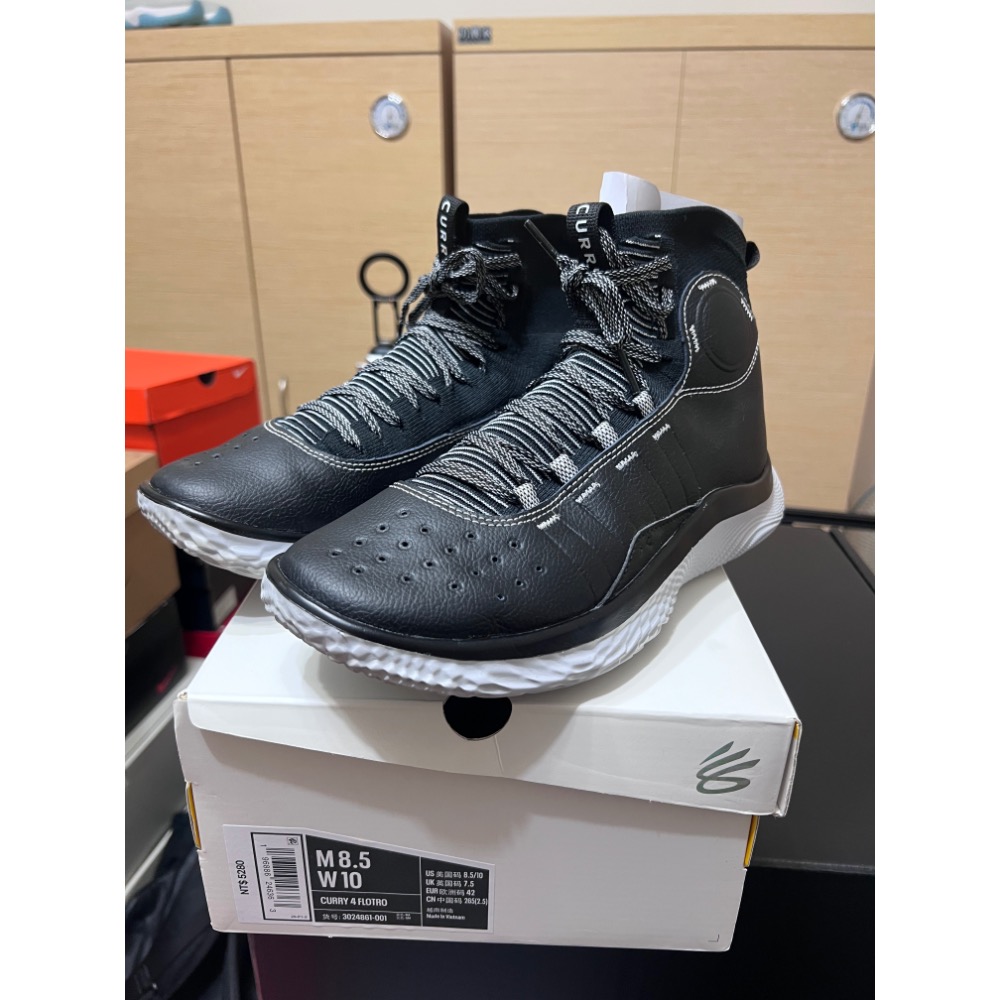 【極新二手】UA Curry 4 FloTro ＂Suit & Tie＂ 3024861-001 US8.5-細節圖2