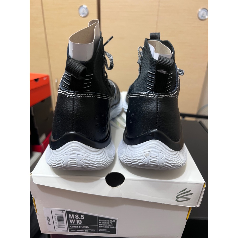 【極新二手】UA Curry 4 FloTro ＂Suit & Tie＂ 3024861-001 US8.5-細節圖5