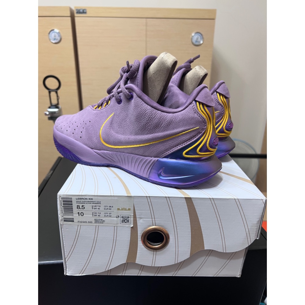 【極新二手】Nike LeBron 21 Fresh Water FV2345-500 US8.5 籃球鞋-細節圖4