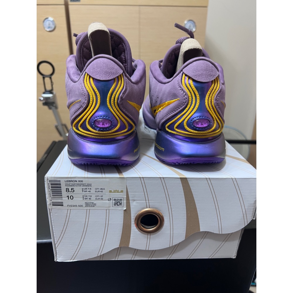 【極新二手】Nike LeBron 21 Fresh Water FV2345-500 US8.5 籃球鞋-細節圖5