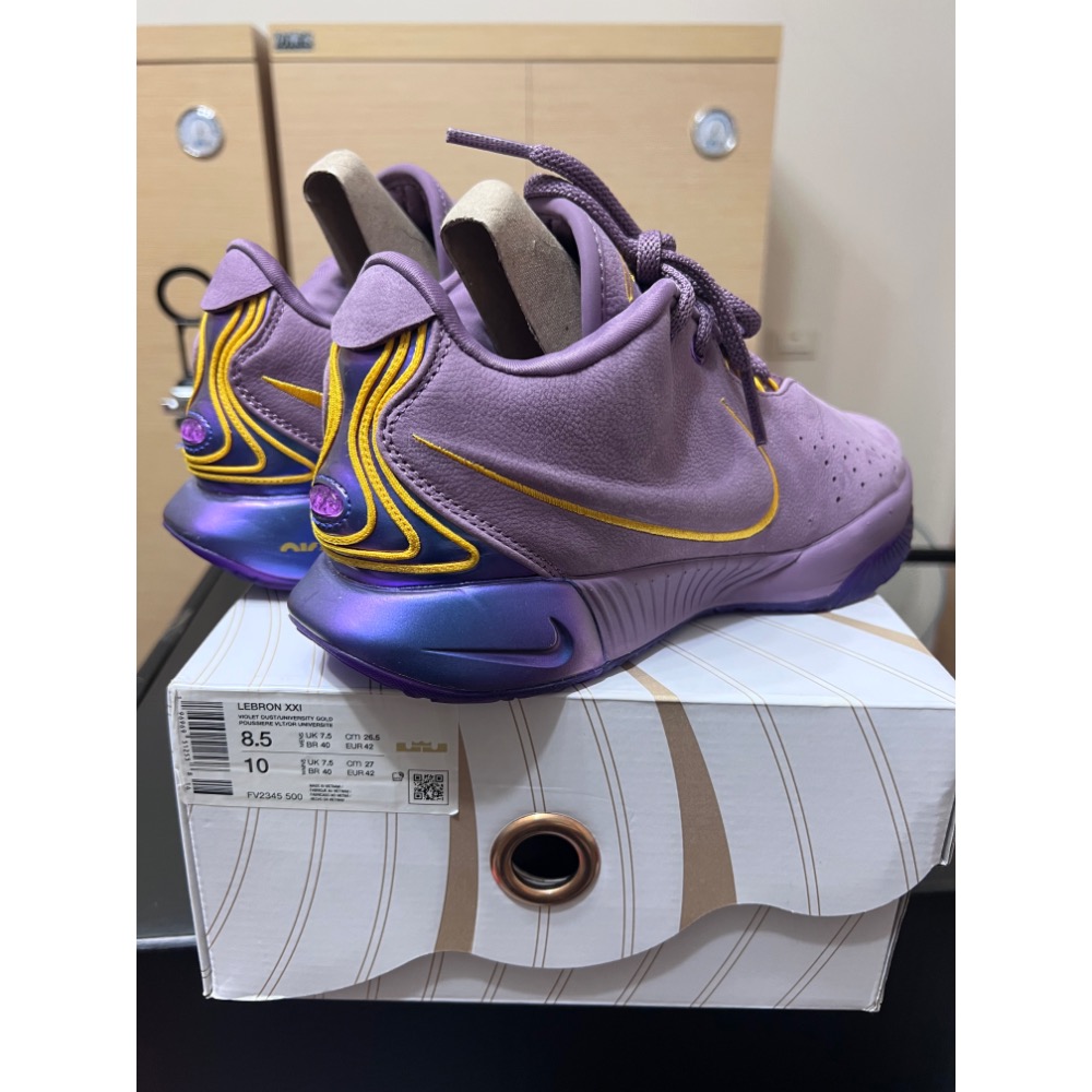 【極新二手】Nike LeBron 21 Fresh Water FV2345-500 US8.5 籃球鞋-細節圖6