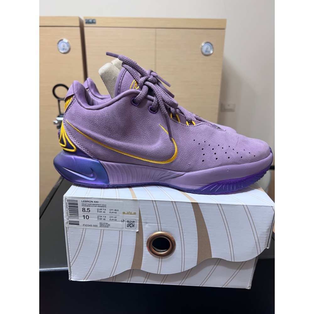 【極新二手】Nike LeBron 21 Fresh Water FV2345-500 US8.5 籃球鞋-細節圖7