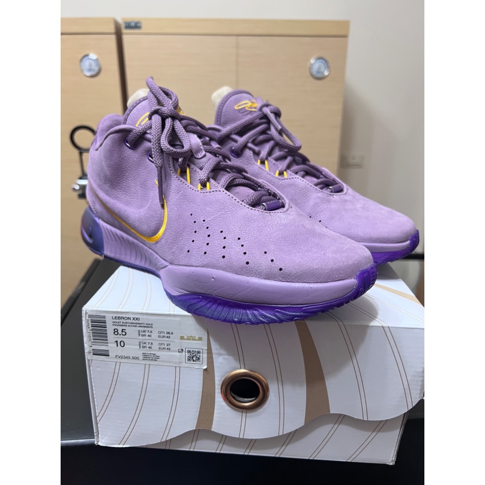 【極新二手】Nike LeBron 21 Fresh Water FV2345-500 US8.5 籃球鞋-細節圖8