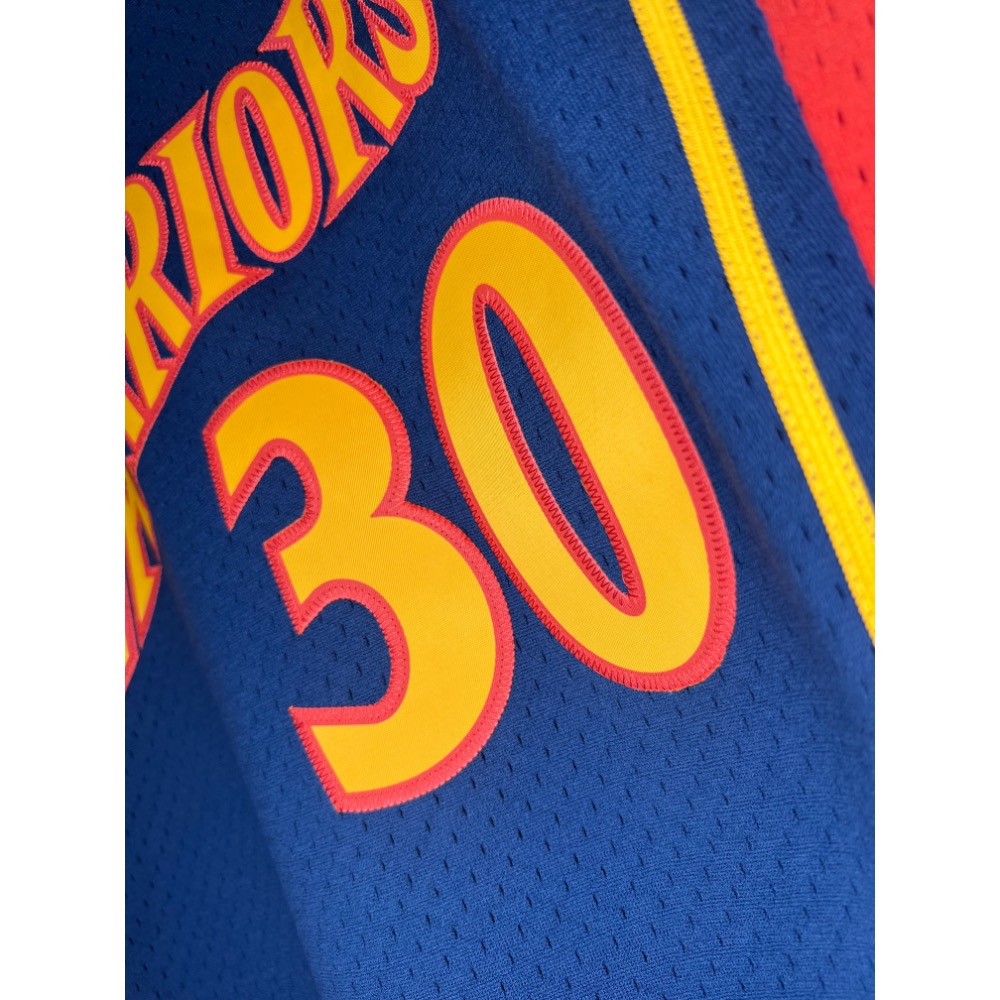 【全新含吊】Mitchell & Ness 勇士隊 Curry 復古球衣 S號 菜鳥年-細節圖3