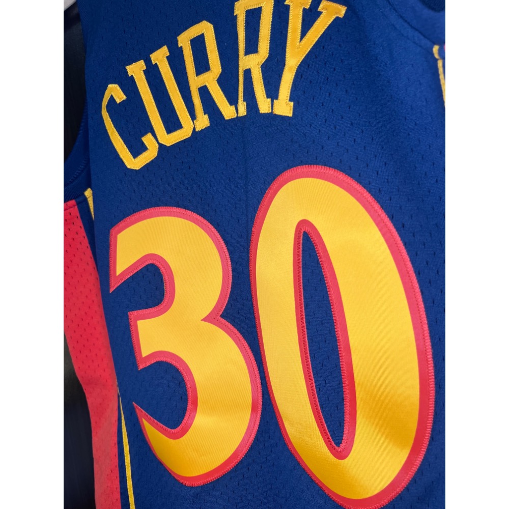 【全新含吊】Mitchell & Ness 勇士隊 Curry 復古球衣 S號 菜鳥年-細節圖5