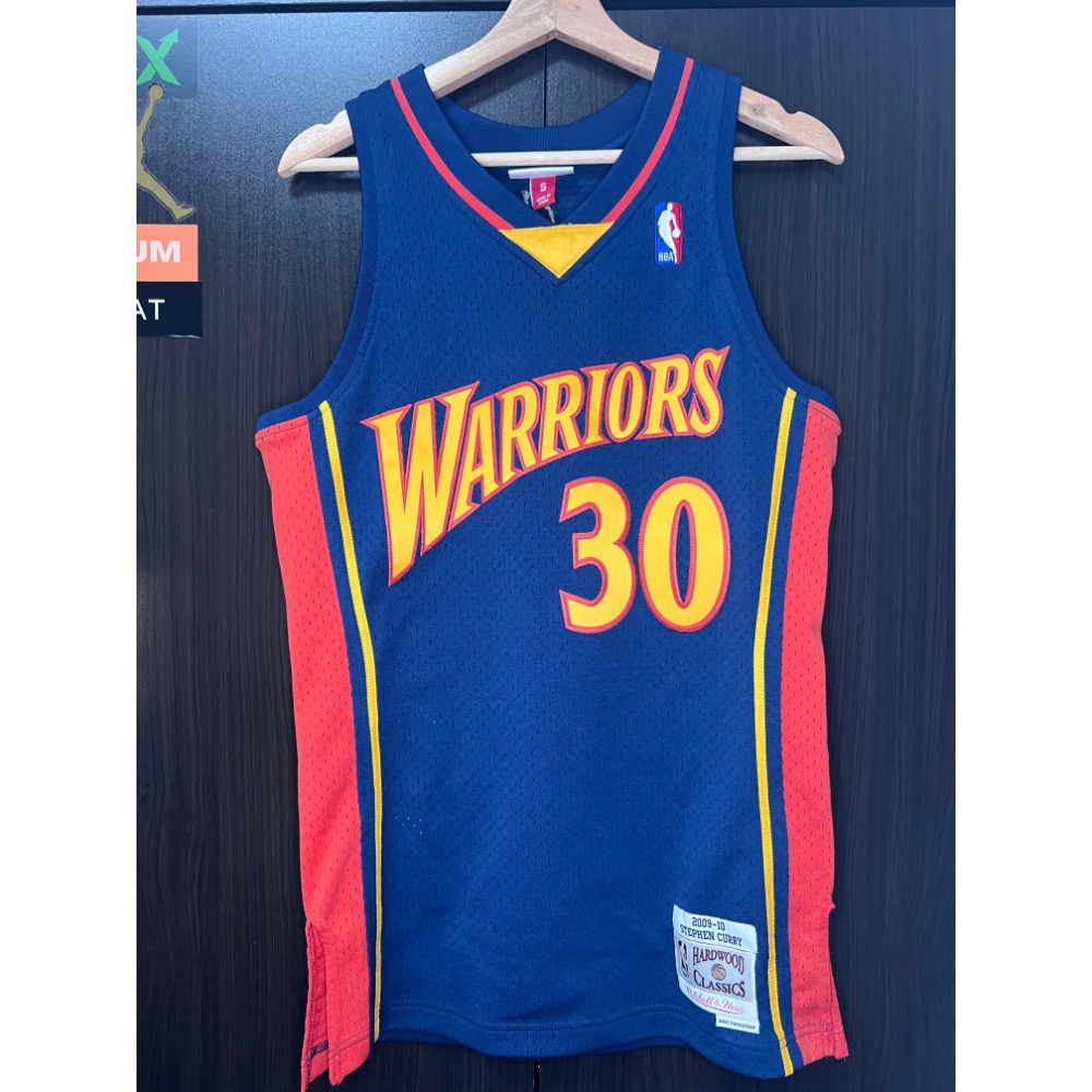 【全新含吊】Mitchell & Ness 勇士隊 Curry 復古球衣 S號 菜鳥年-規格圖6