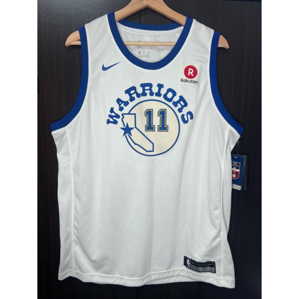 【全新含吊】Nike 勇士隊 Klay Thompson 復古球衣 大童XL (適成人M-L)-規格圖9